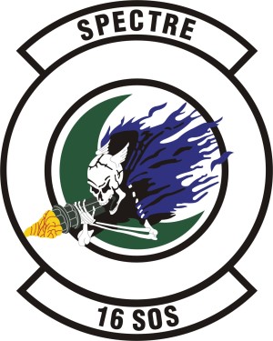 Coat of arms (crest) of the 16th Special Operations Squadron, US Air Force