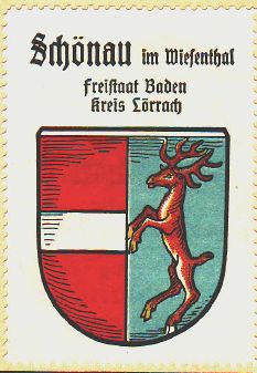 Wappen von Schönau im Schwarzwald/Coat of arms (crest) of Schönau im Schwarzwald