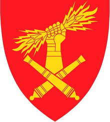 Coat of arms (crest) of the Artillery Battalion, Norwegian Army
