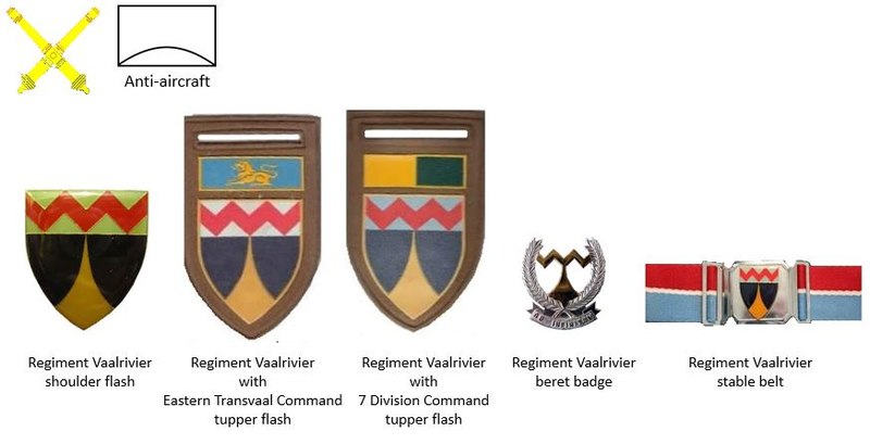 Coat of arms (crest) of the Regiment Vaalrivier, South African Army