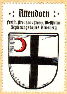 Wappen von Attendorn/Coat of arms (crest) of Attendorn