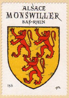 Blason de Monswiller/Coat of arms (crest) of {{PAGENAME