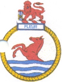 Coat of arms (crest) of the SAS Fleur, South African Navy