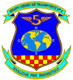 Coat of arms (crest) of the Air Transport Group No 5, Air Force of Venezuela
