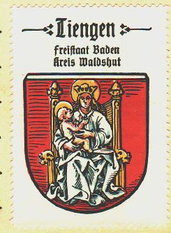 Wappen von Tiengen (Waldshut-Tiengen)/Coat of arms (crest) of Tiengen (Waldshut-Tiengen)