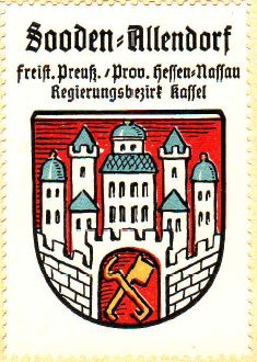 Wappen von Bad Sooden-Allendorf/Coat of arms (crest) of Bad Sooden-Allendorf