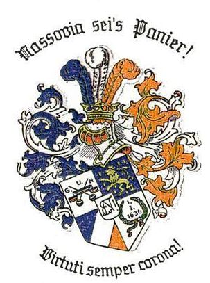 Wappen von Corps Nassovia Würzburg/Arms (crest) of Corps Nassovia Würzburg