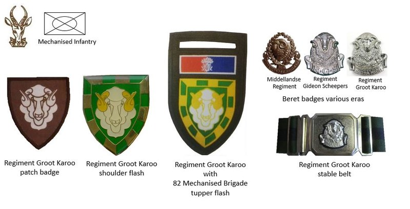 Coat of arms (crest) of the Regiment Groot Karoo, South African Army