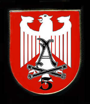 Coat of arms (crest) of the Artillery Regiment 5, German Army