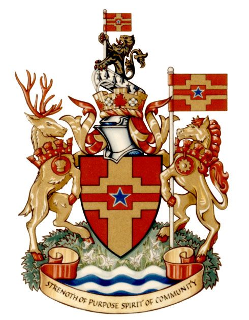 Arms (crest) of Langley (city)