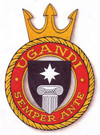Coat of arms (crest) of the EML Ugandi (M315), Estonian Navy