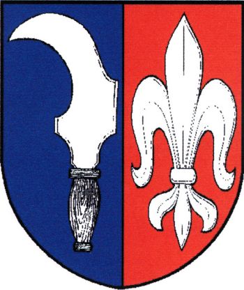 Arms of Nový Šaldorf-Sedlešovice