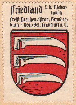 Wappen von Friedland (Niederlausitz)/Coat of arms (crest) of Friedland (Niederlausitz)