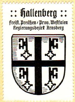 Wappen von Hallenberg/Coat of arms (crest) of Hallenberg