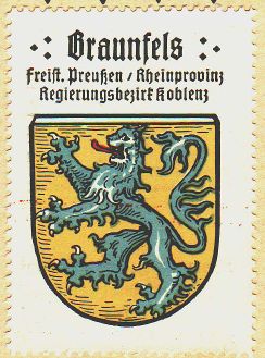 Wappen von Braunfels/Coat of arms (crest) of Braunfels