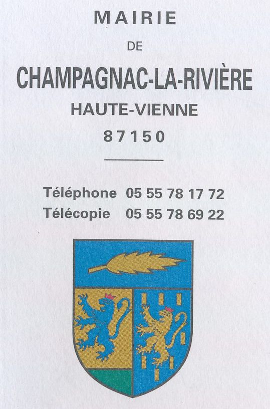 Blason de Champagnac-la-Rivière
