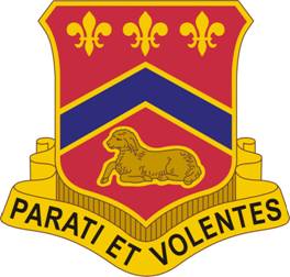 Coat of arms (crest) of 123rd Field Artillery Regiment, Illinois Army National Guard