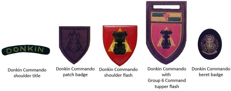 Coat of arms (crest) of the Donkin Commando, South African Army