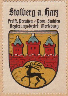 Wappen von Stolberg (Harz)/Coat of arms (crest) of Stolberg (Harz)