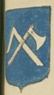 Arms (crest) of Carpenters in Saint-Valery-en-Caux