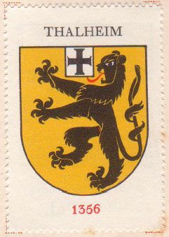 Wappen von/Blason de Thalheim an der Thur