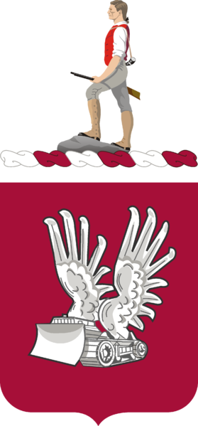 Coat of arms (crest) of the 365th Engineer Battalion, US Army