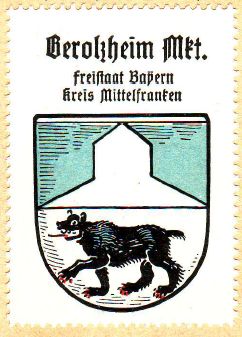 Wappen von Markt Berolzheim/Coat of arms (crest) of Markt Berolzheim
