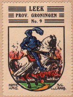 Wapen van Leek (Groningen)/Coat of arms (crest) of Leek (Groningen)