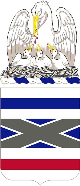 Arms of 199th Infantry Regiment, Louisiana Army National Guard