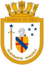 Coat of arms (crest) of the Frigate Almirante Condell, Chilean Navy
