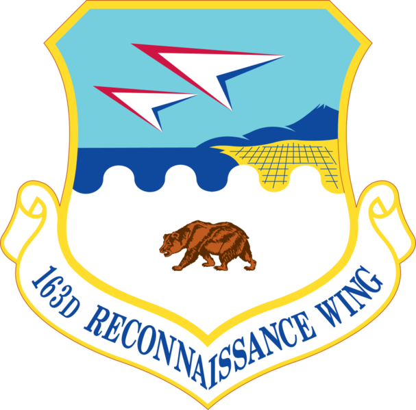 File:163rd Reconnaissance Wing, California Air National Guard.png
