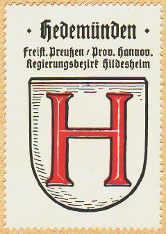 Wappen von Hedemünden/Coat of arms (crest) of Hedemünden