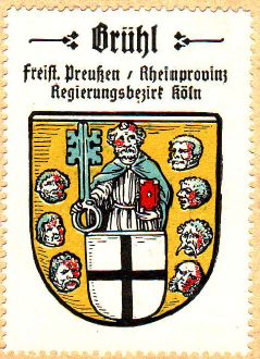 Wappen von Brühl (Rheinland)/Coat of arms (crest) of Brühl (Rheinland)
