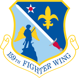 Coat of arms (crest) of the 159th Fighter Wing, Louisiana Air National Guard
