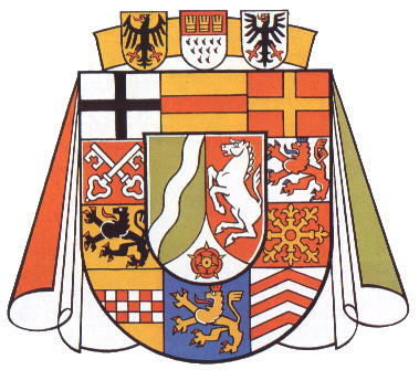 Wappen von Nordrhein-Westfalen/Coat of arms (crest) of Nordrhein-Westfalen