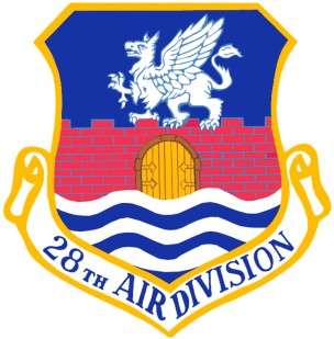 Coat of arms (crest) of the 28th Air Division, US Air Force