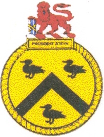 Coat of arms (crest) of the SAS President Steyn, South African Navy