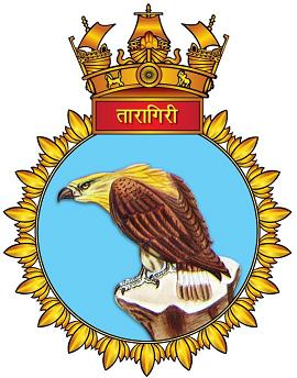 Coat of arms (crest) of the INS Taragiri, Indian Navy
