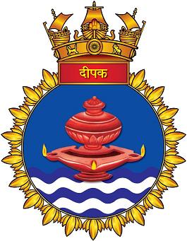 Coat of arms (crest) of the INS Deepak, Indian Navy