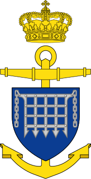 Coat of arms (crest) of the Minelayer Laaland (N40), Danish Navy