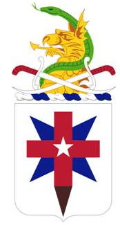 Coat of arms (crest) of the 32nd Medical Battalion, US Army