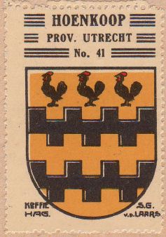 Wapen van Hoenkoop/Coat of arms (crest) of Hoenkoop