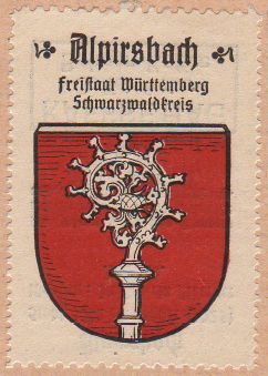 Wappen von Alpirsbach/Coat of arms (crest) of Alpirsbach