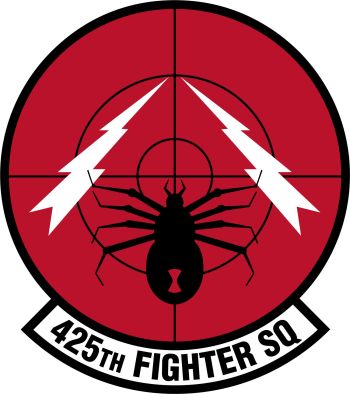 Coat of arms (crest) of the 425th Fighter Squadron, US Air Force