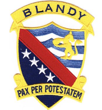 Coat of arms (crest) of the Destoyer USS Blandy (DD-943)