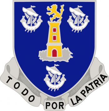 Coat of arms (crest) of 295th Infantry Regiment, Puerto Rico Army National Guard
