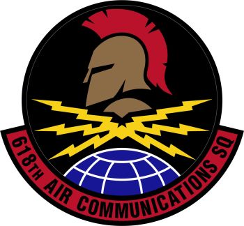 Coat of arms (crest) of the 618th Air Communications Squadron, US Air Force