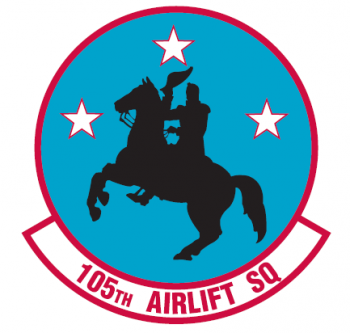 Coat of arms (crest) of the 105th Airlift Squadron, Tennessee Air National Guard