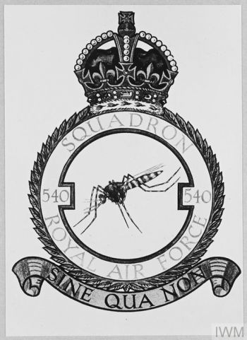 Coat of arms (crest) of the No 540 Squadron, Royal Air Force