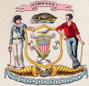 Coat of arms (crest) of Wisconsin
